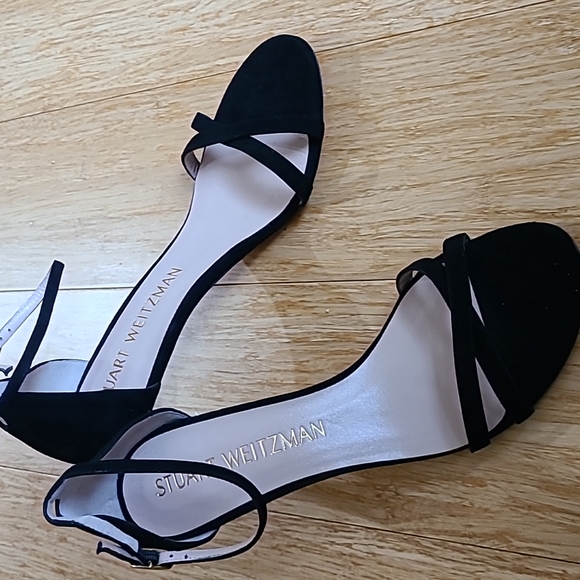 Stuart Weitzman Suede Ankle-Strap Sandals *size 10.5* - Picture 2 of 6